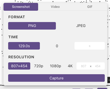 Screenshot options